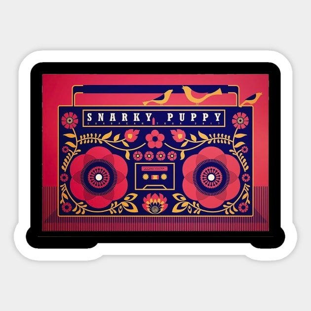 Snarky Puppy Radio Sticker by Louis_designetc